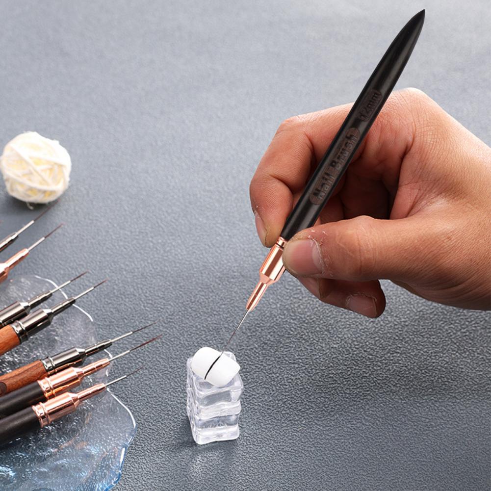 Detailing Brush Set - İnce Detay Tırnak Fırçası 6/9/12/15/18mm Tırnak