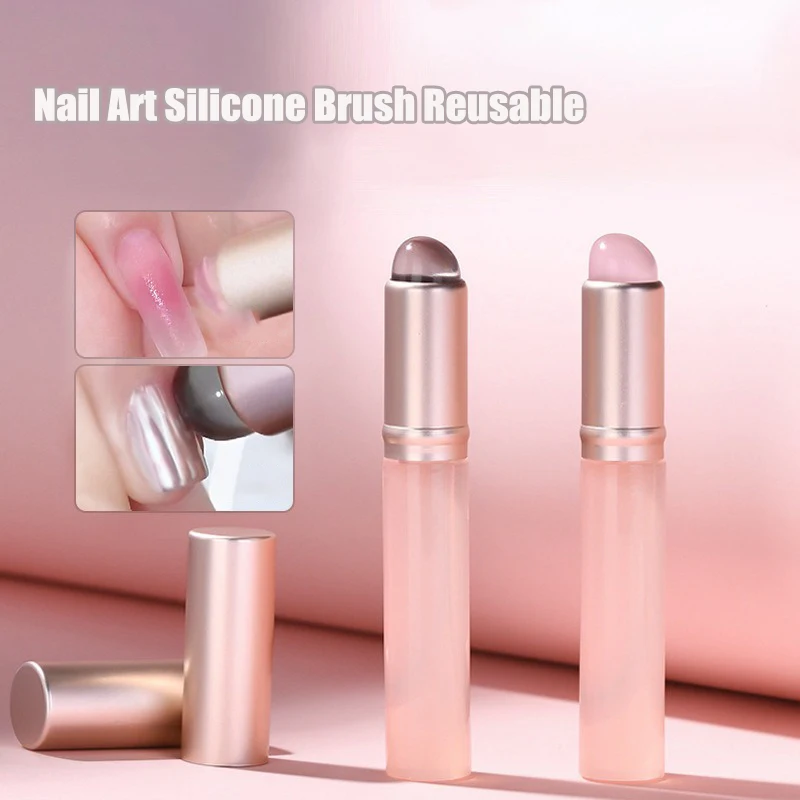 Wax Applicator Pad - 1 adet Nail Art Silikon Aplikatör