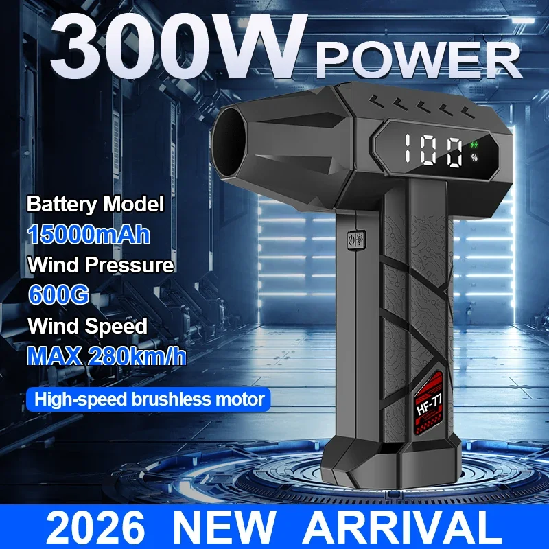 Dryer Car Blower - 15000mAh Turbo Fan Jet 5 Hız