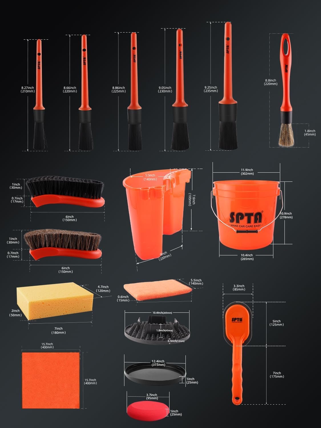 SPTA 31 Parça Araba Yıkama Set - Detailing Brush Set incelemesi ve fiyatı