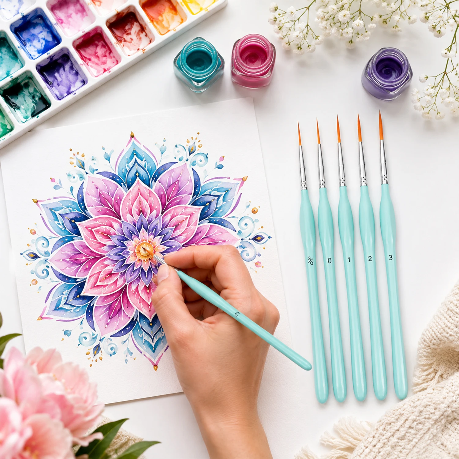 6 adet Rigger Boya Fırçası Set - Detailing Brush Set incelemesi ve fiyatı
